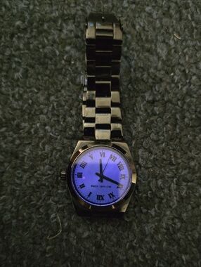 Michael Kors Men’s Black Bracelet Watch with Blue Dial